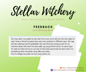 client feedback for spell work